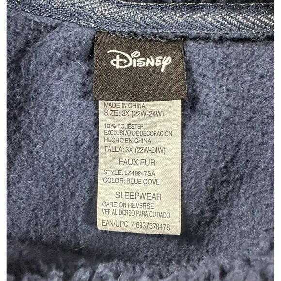 Disney Dream Sherpa Crewneck Sweatshirt Blue Women’s Size 3X - Picture 2 of 6